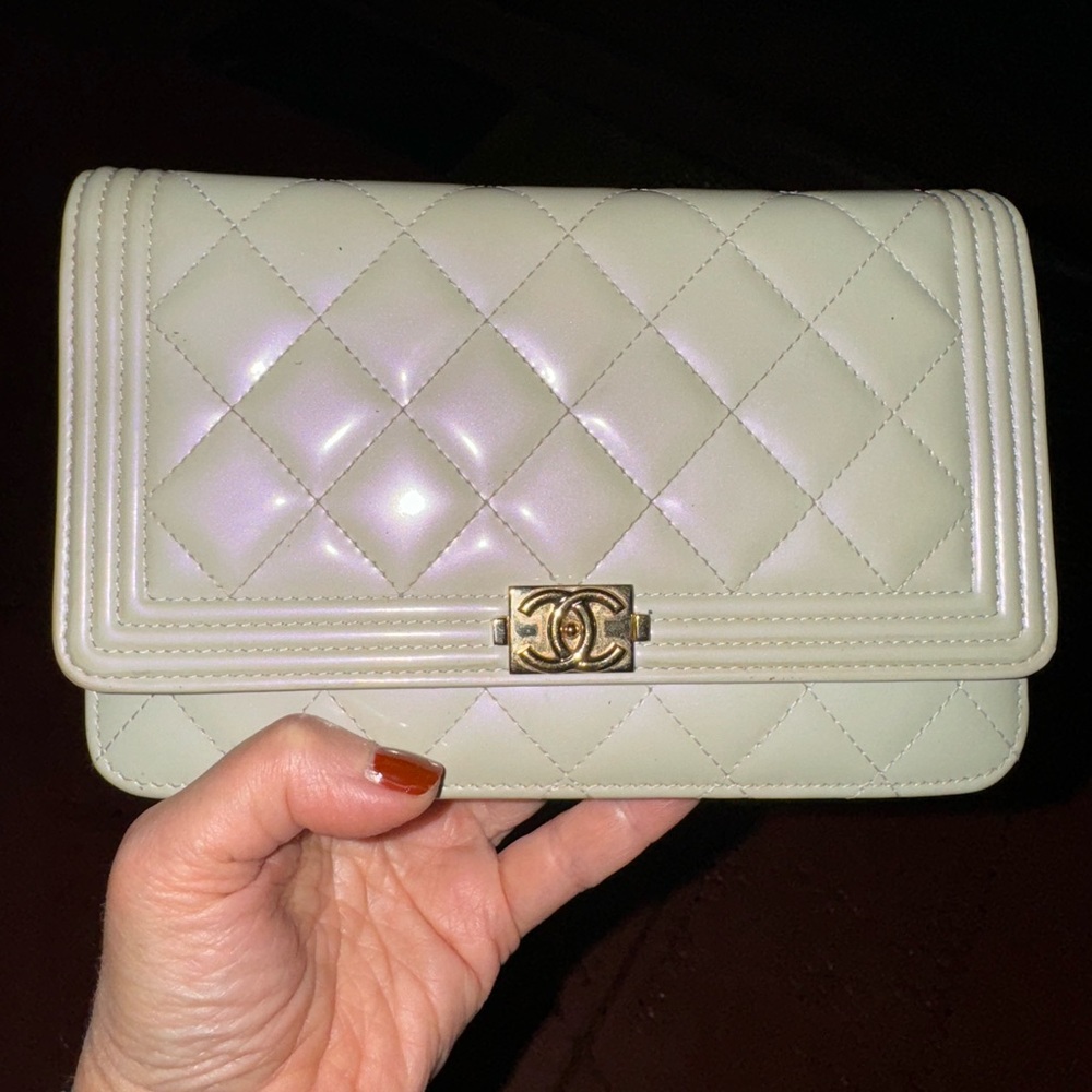 Chanel boy bag clutch